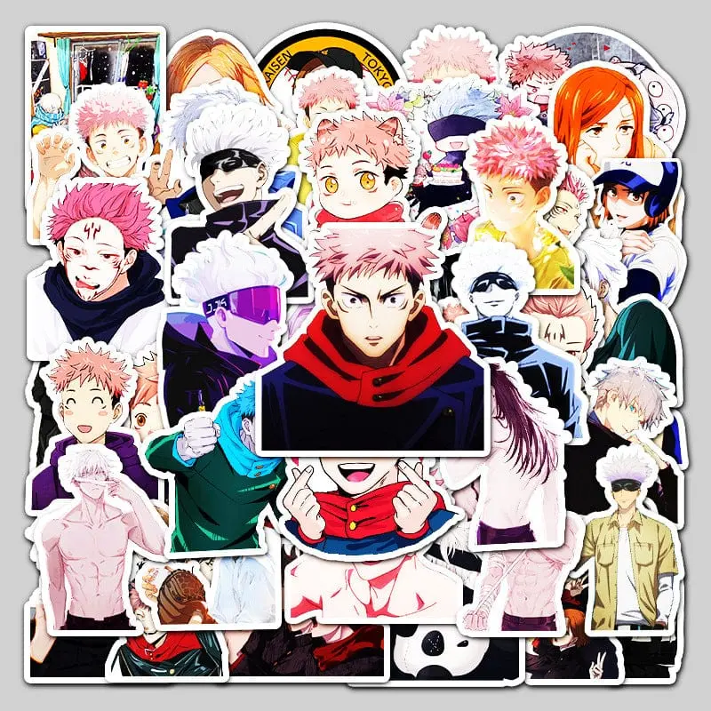 Jujutsu Kaisen Stickers 7x7cm 10 Stickers - 50rs