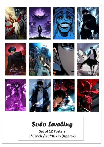Solo Leveling Poster set of 12 Size 14.6 x 22.2cm